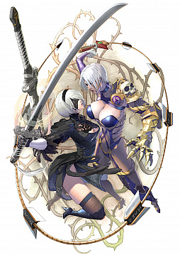 画像ギャラリー No.001のサムネイル画像 / 「ソウルキャリバーVI」に「NieR:Automata」の“2B(ヨルハ二号B型)”が参戦決定。キャラクター紹介PVも公開に