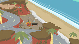 画像ギャラリー No.002のサムネイル画像 / 「Donut County」は穴を育ててすべてのものを飲み込んでいく,物理効果を活用したアドベンチャーゲーム