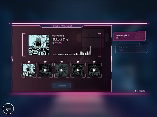 画像ギャラリー No.004のサムネイル画像 / 「Cytus II」，ver.1.2にアップデート。新システム「Black Market」が実装
