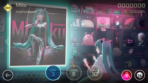 画像ギャラリー No.005のサムネイル画像 / 「Cytus II」，初音ミクとのコラボで新キャラ「Miku」が登場。楽曲は「Blue Star」「ラッキー☆オーブ」含む14曲