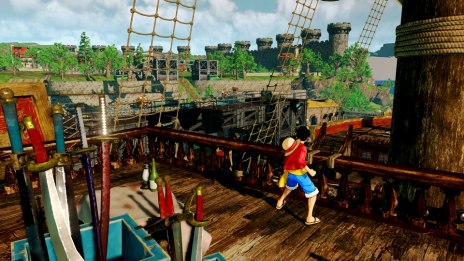 画像ギャラリー No.010のサムネイル画像 / 「ONE PIECE WORLD SEEKER」の舞台はゲームオリジナルの新世界。“ゴムゴムの実”の能力を活用した必殺技や遠距離の攻防も