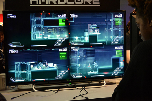 画像ギャラリー No.001のサムネイル画像 / ロボット2Dアクション「Code: HARDCORE」のPS4版を，PSX2017でプレイしてきた