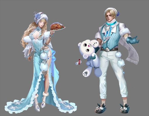画像ギャラリー No.001のサムネイル画像 / 「騎士と翼のフロンティア」，新衣装セットや新騎獣が登場するクリスマスイベントを開始