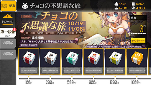 画像ギャラリー No.002のサムネイル画像 / 目玉報酬はFF FNCのスキン「大事なお菓子を盗んでいきました」。ドルフロのイベント「チョコの不思議な旅」が10月19日にスタート