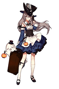 画像ギャラリー No.009のサムネイル画像 / 「ドルフロ」,ハロウィンを題材にした新スキン「狂月の招待状」が10月26日に登場。仮装した戦術人形達の姿に注目