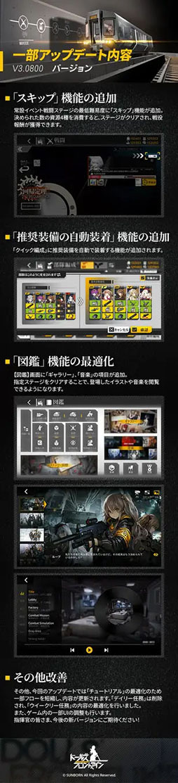 画像ギャラリー No.004のサムネイル画像 / 「ドルフロ」,スキップやクイック編成機能を追加するアップデートを実施