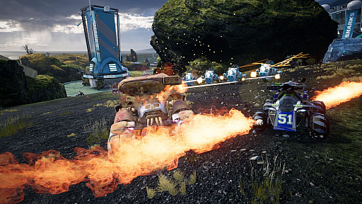画像ギャラリー No.005のサムネイル画像 / ビークルを使って5人対5人で競うチーム対戦アクション「Switchblade」で,北米プレイヤー向けにβテスター登録受付が開始