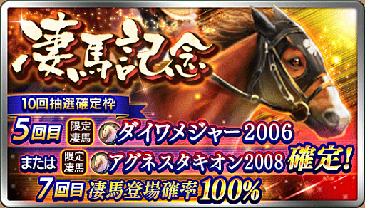 画像ギャラリー No.001のサムネイル画像 / 「ダビマス」,★5“ダイワメジャー2006”が登場する“凄馬記念”を開催。“第18回公式ブリーダーズカップ”は1月17日にスタート
