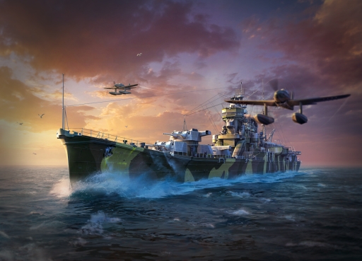画像ギャラリー No.001のサムネイル画像 / 「World of WarshipsBlitz」に日本の軍艦“利根”が登場。ゲーム内で唯一雷撃機を搭載する巡洋艦
