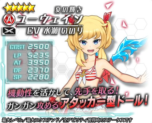 画像ギャラリー No.002のサムネイル画像 / 「ドールズオーダー」，期間限定ガチャに“ユーウェイン”“ガラハッド”の水着バージョンが登場