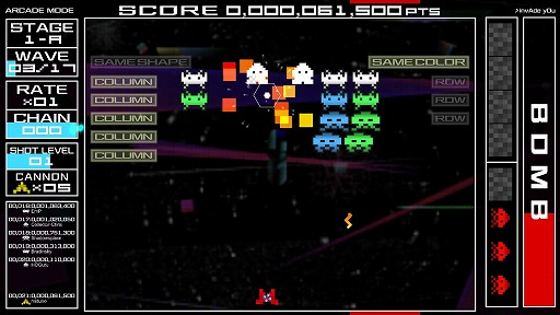 画像ギャラリー No.002のサムネイル画像 / 完全新曲3曲を引っさげて登場するPC版「SPACE INVADERS EXTREME」インプレッション。効果音とBGMが絶妙にブレンドされた進化形インベーダー