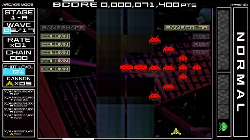 画像ギャラリー No.006のサムネイル画像 / 完全新曲3曲を引っさげて登場するPC版「SPACE INVADERS EXTREME」インプレッション。効果音とBGMが絶妙にブレンドされた進化形インベーダー