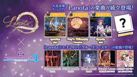 画像ギャラリー No.002のサムネイル画像 / 「グルーヴコースター 4 スターライトロード」が稼働開始。でんぱ組.incコラボや「Lanota」との楽曲交換といったイベントを実施