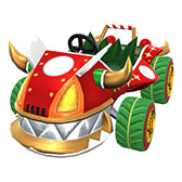 画像ギャラリー No.004のサムネイル画像 / 「マリオカート ツアー」でホリデーツアーがスタート。新マシン“クリスマスクラウン”やサンタに扮したマリオらが登場