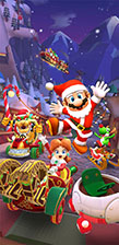 画像ギャラリー No.010のサムネイル画像 / 「マリオカート ツアー」でホリデーツアーがスタート。新マシン“クリスマスクラウン”やサンタに扮したマリオらが登場