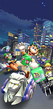 画像ギャラリー No.009のサムネイル画像 / 「マリオカート ツアー」でシンガポールツアーが1月26日まで開催中。バカンスを楽しむルイージやライオンをかたどったデザインが目を引くマシンが登場