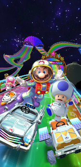 画像ギャラリー No.009のサムネイル画像 / 「マリオカート ツアー」，Wii レインボーロードでレースを楽しめるスペースツアーが開始に。ピックアップショップにはマリオ（サテラビュー）やレインボーキャビンも登場