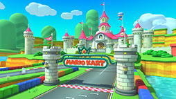 画像ギャラリー No.001のサムネイル画像 / 「マリオカート ツアー」,プリンセスツアーを5月31日に開始。Wii デイジーサーキットとGBA ピーチサーキットでレースを繰り広げよう