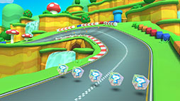 画像ギャラリー No.002のサムネイル画像 / 「マリオカート ツアー」,プリンセスツアーを5月31日に開始。Wii デイジーサーキットとGBA ピーチサーキットでレースを繰り広げよう