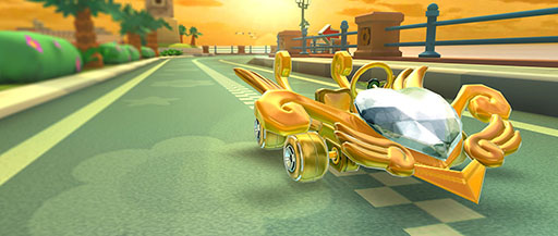 画像ギャラリー No.005のサムネイル画像 / 「マリオカート ツアー」,プリンセスツアーを5月31日に開始。Wii デイジーサーキットとGBA ピーチサーキットでレースを繰り広げよう