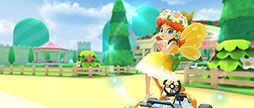 画像ギャラリー No.010のサムネイル画像 / 「マリオカート ツアー」,プリンセスツアーを5月31日に開始。Wii デイジーサーキットとGBA ピーチサーキットでレースを繰り広げよう