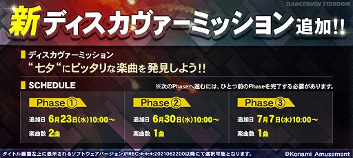 画像ギャラリー No.002のサムネイル画像 / 「DANCERUSH STARDOM」に新ディスカヴァーミッションが追加