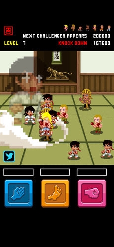 画像ギャラリー No.002のサムネイル画像 / 「100万人組手・拳」がiOS向けに配信。タップで100万人の格闘家と戦うカジュアルゲーム