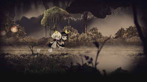 画像ギャラリー No.006のサムネイル画像 / 「嘘つき姫と盲目王子」レビュー。姫の姿となった狼と,目の見えない王子が力を合わせて旅をする,懐かしくも切ない2Dアクションアドベンチャー