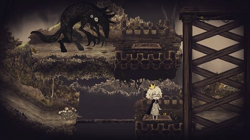画像ギャラリー No.009のサムネイル画像 / 「嘘つき姫と盲目王子」レビュー。姫の姿となった狼と,目の見えない王子が力を合わせて旅をする,懐かしくも切ない2Dアクションアドベンチャー