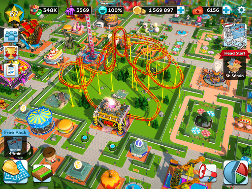 画像ギャラリー No.002のサムネイル画像 / 遊園地経営シミュレーション「RollerCoaster Tycoon Touch」,事前登録スタート。200種類以上のアトラクションや装飾などを選んで自分だけの遊園地を作ろう
