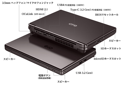 画像ギャラリー No.003のサムネイル画像 / 搭載APUをパワーアップした10.1型ゲームノートPC「GPD WIN Max 2 2023」が7月下旬以降に国内発売
