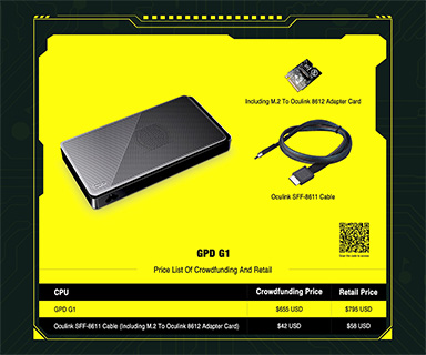 画像ギャラリー No.002のサムネイル画像 / 携帯型ゲームPC「GPD WIN 4」のRyzen 7 7840U搭載モデルが登場。OCuLink搭載で独自外付けGPUボックスにも対応