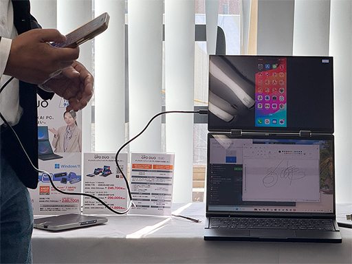 画像ギャラリー No.006のサムネイル画像 / 2枚の有機ELディスプレイを搭載した2画面ノートPC「GPD DUO」の国内予約が始まる