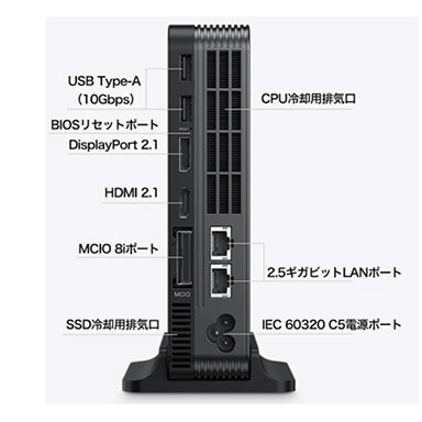 画像ギャラリー No.007のサムネイル画像 / Core Ultra Series 3搭載のミニPC「GPD BOX」と外付けGPUボックス「GPD G2」の国内予約がスタート