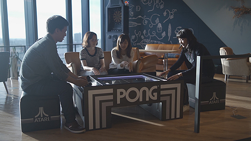 画像ギャラリー No.002のサムネイル画像 / JAEPO2018に出展された「TABLE PONG」が，大塚家具のIDC OTSUKA 新宿ショールームで先行独占販売中。期間中は誰でも体験可能