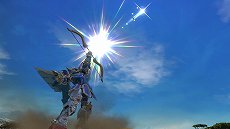 画像ギャラリー No.006のサムネイル画像 / 「機動戦士ガンダム エクストリームバーサス2」,「騎士ガンダム」が3月28日に参戦。チャージ格闘で三種の神器を纏いパワーアップ