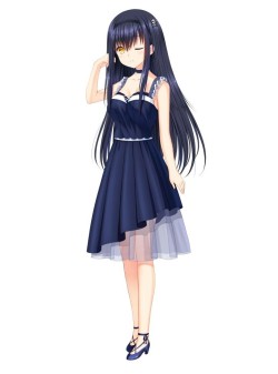画像ギャラリー No.009のサムネイル画像 / 「Summer Pockets」,ヒロイン達のイベントCGと私服イラストが公開。アニメーション部分の線画イラストも