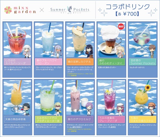 画像ギャラリー No.011のサムネイル画像 / Key20周年コラボカフェ第一弾「Summer Pockets 1st anniversary」が本日よりmixx gardenで開催