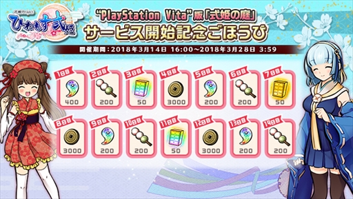 画像ギャラリー No.005のサムネイル画像 / PS Vita版「式姫の庭」，「かくりよの門」と「ひねもす式姫」とのコラボキャンペーンを開催
