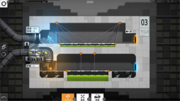 画像ギャラリー No.006のサムネイル画像 / 物理系パズル「Bridge Constructor Portal」プレイレポート。橋作りの技術と「Portal」のガジェットを駆使して,車両をゴールまで導こう