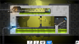 画像ギャラリー No.019のサムネイル画像 / 物理系パズル「Bridge Constructor Portal」プレイレポート。橋作りの技術と「Portal」のガジェットを駆使して,車両をゴールまで導こう