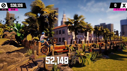 画像ギャラリー No.003のサムネイル画像 / Switch向けバイクアクション「アーバントライアル プレイグラウンド」が本日発売。シリーズ初の「ローカル2人対戦」も確認できる映像が公開に