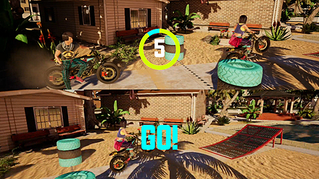 画像ギャラリー No.006のサムネイル画像 / Switch向けバイクアクション「アーバントライアル プレイグラウンド」が本日発売。シリーズ初の「ローカル2人対戦」も確認できる映像が公開に