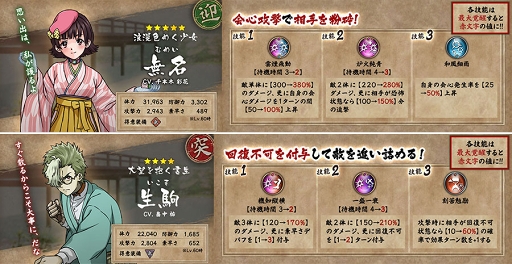 画像ギャラリー No.003のサムネイル画像 / 「甲鉄城のカバネリ -乱-」,新シナリオ史伝が追加。着物姿の「無名」「生駒」がガチャに登場