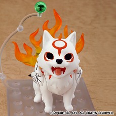 画像ギャラリー No.008のサムネイル画像 / 「大神」の「アマテラス」がねんどろいどになって登場。オプションパーツとして旅の相棒「イッスン」も付いてくる