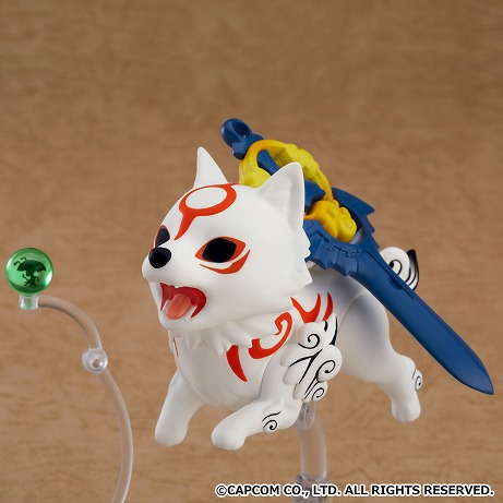 画像ギャラリー No.010のサムネイル画像 / 「大神」の「アマテラス」がねんどろいどになって登場。オプションパーツとして旅の相棒「イッスン」も付いてくる