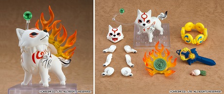 画像ギャラリー No.014のサムネイル画像 / 「大神」の「アマテラス」がねんどろいどになって登場。オプションパーツとして旅の相棒「イッスン」も付いてくる