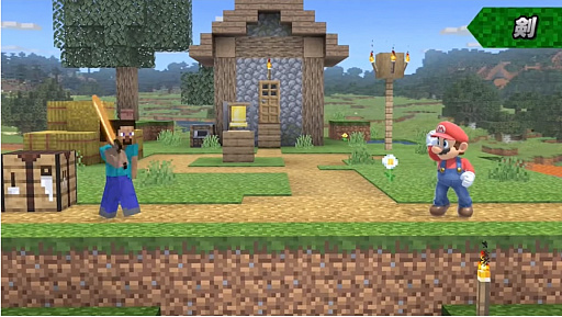 画像ギャラリー No.009のサムネイル画像 / 「大乱闘スマッシュブラザーズ SPECIAL」では，Minecraftのスティーブとアレックスの配信を予定。原作再現の細かいギミックが魅力