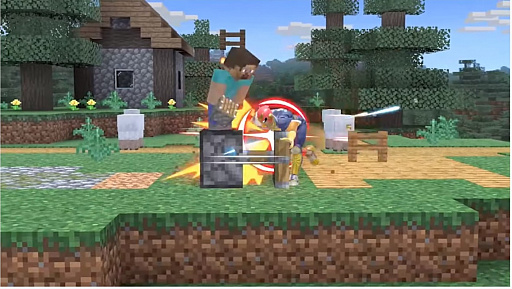 画像ギャラリー No.031のサムネイル画像 / 「大乱闘スマッシュブラザーズ SPECIAL」では，Minecraftのスティーブとアレックスの配信を予定。原作再現の細かいギミックが魅力