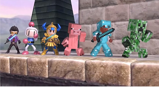 画像ギャラリー No.079のサムネイル画像 / 「大乱闘スマッシュブラザーズ SPECIAL」では，Minecraftのスティーブとアレックスの配信を予定。原作再現の細かいギミックが魅力